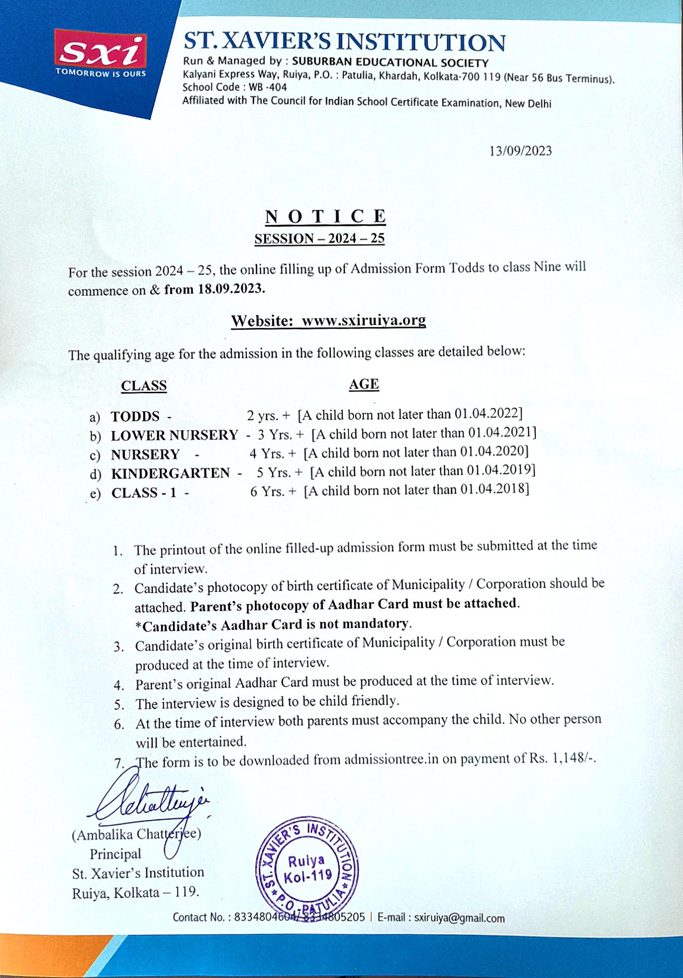 NATIONAL UNIVERSITY ADMISSION NOTICE 2024 25 visual data 7
